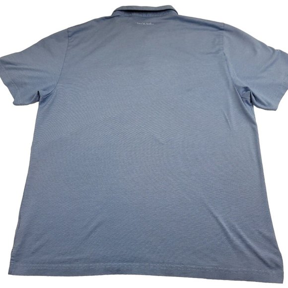 Travis Mathew Mens  2XL XXL Shirt Pima Cotton Micro Striped‎ Embroidered Polo - Picture 8 of 11
